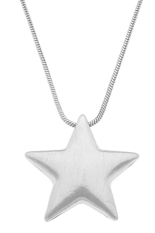Icon Puffed Star Necklace sold by Canvas Style