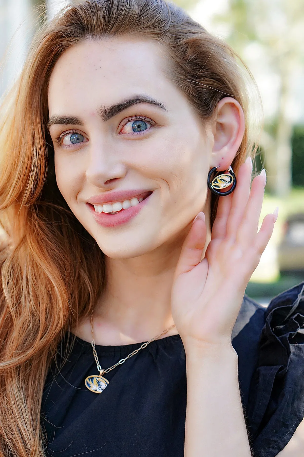 Missouri Tigers Enamel Pendant Necklace - FINAL SALE sold by Canvas Style product image thumbnail 2