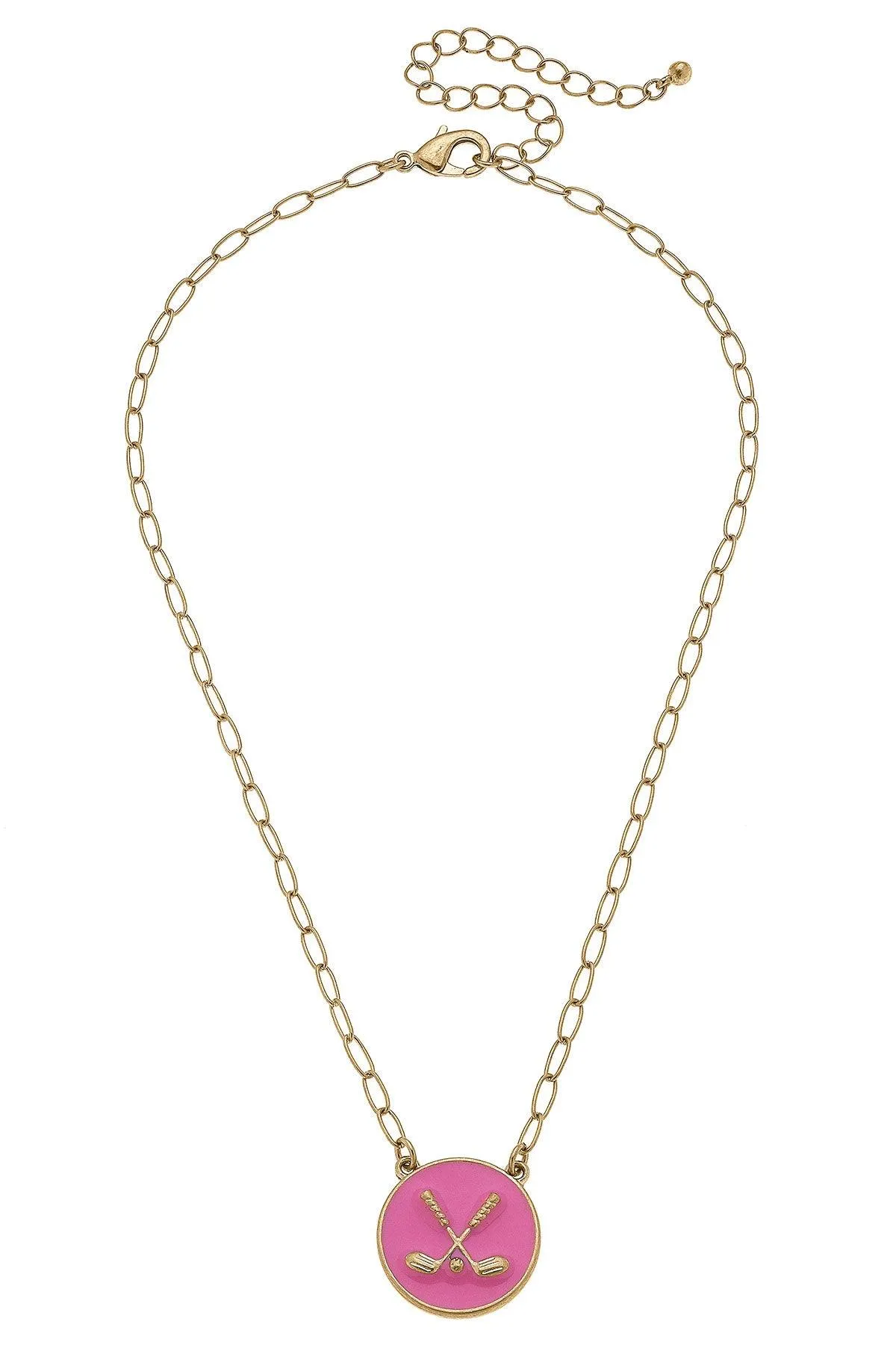 Paige Golf Clubs Enamel Pendant Necklace sold by Canvas Style product image thumbnail 2