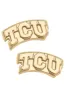 TCU Horned Frogs 24K Gold Plated Stud Earrings sold by Canvas Style