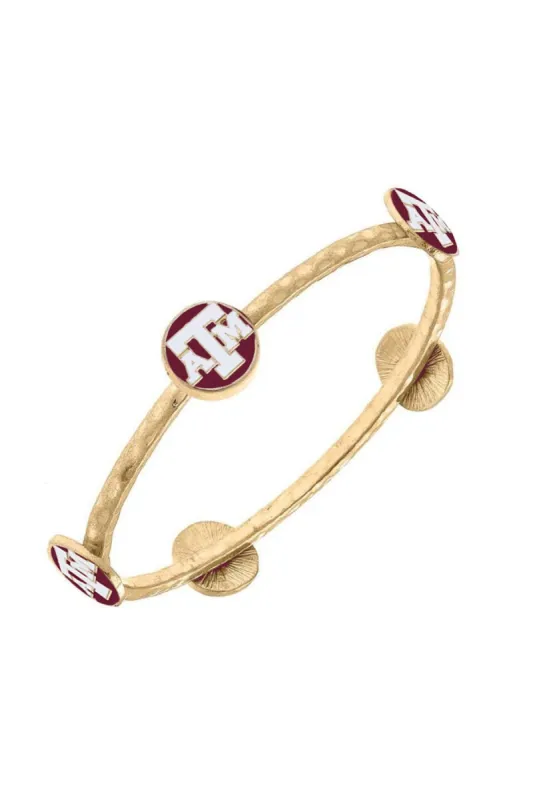 Texas A&M Aggies Enamel Claudia Bangle sold by Canvas Style