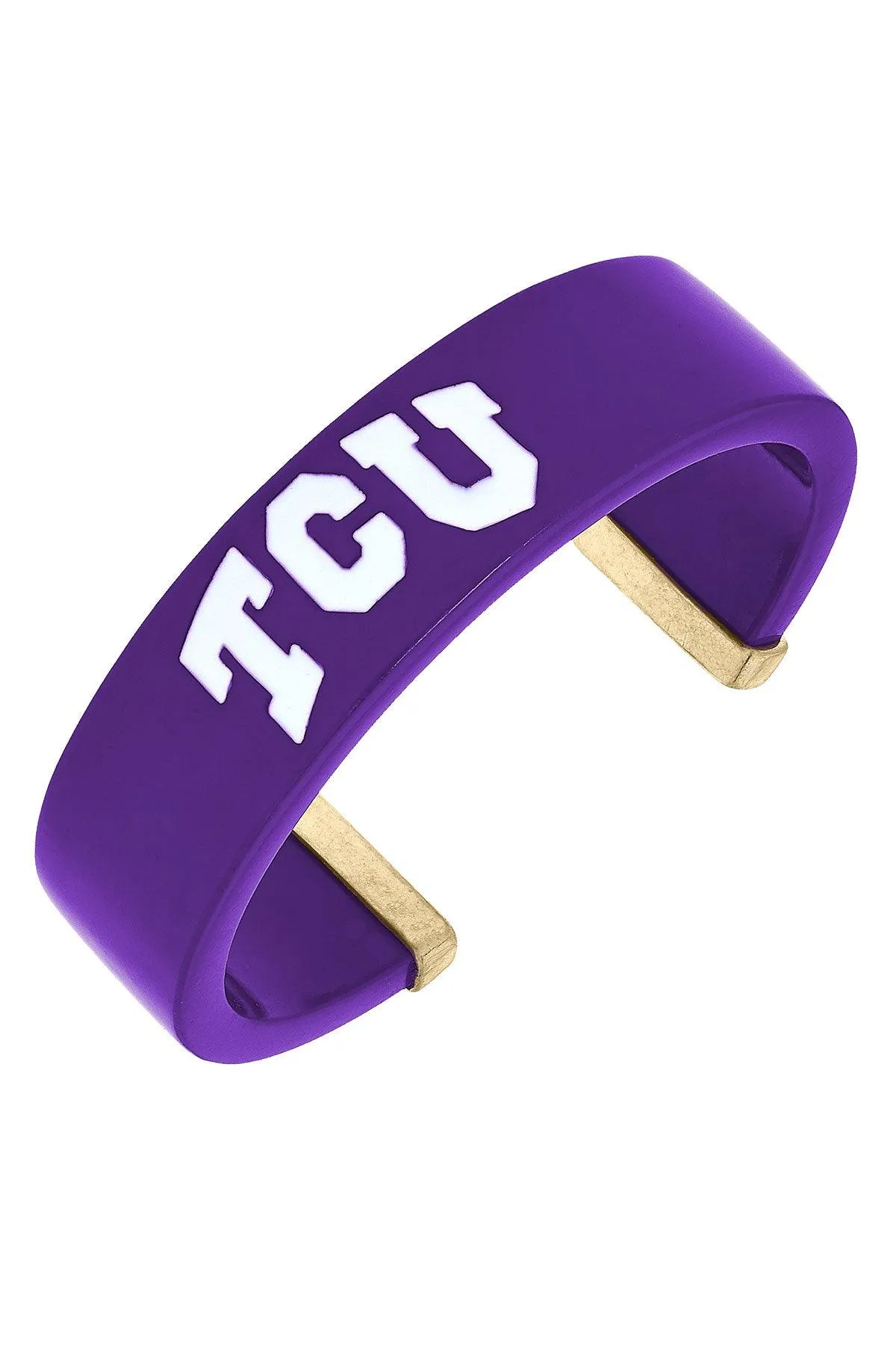 TCU Horned Frogs Resin Logo Cuff Bracelet sold by Canvas Style