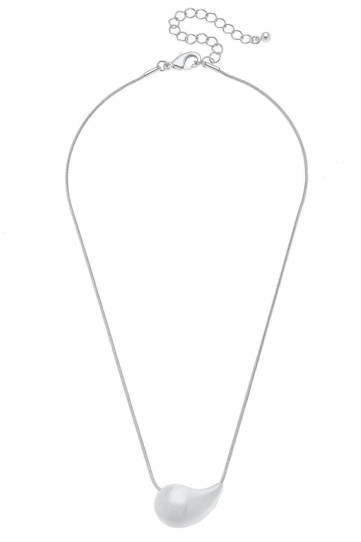 Icon Horizontal Puffed Teardrop Necklace sold by Canvas Style product image thumbnail 2