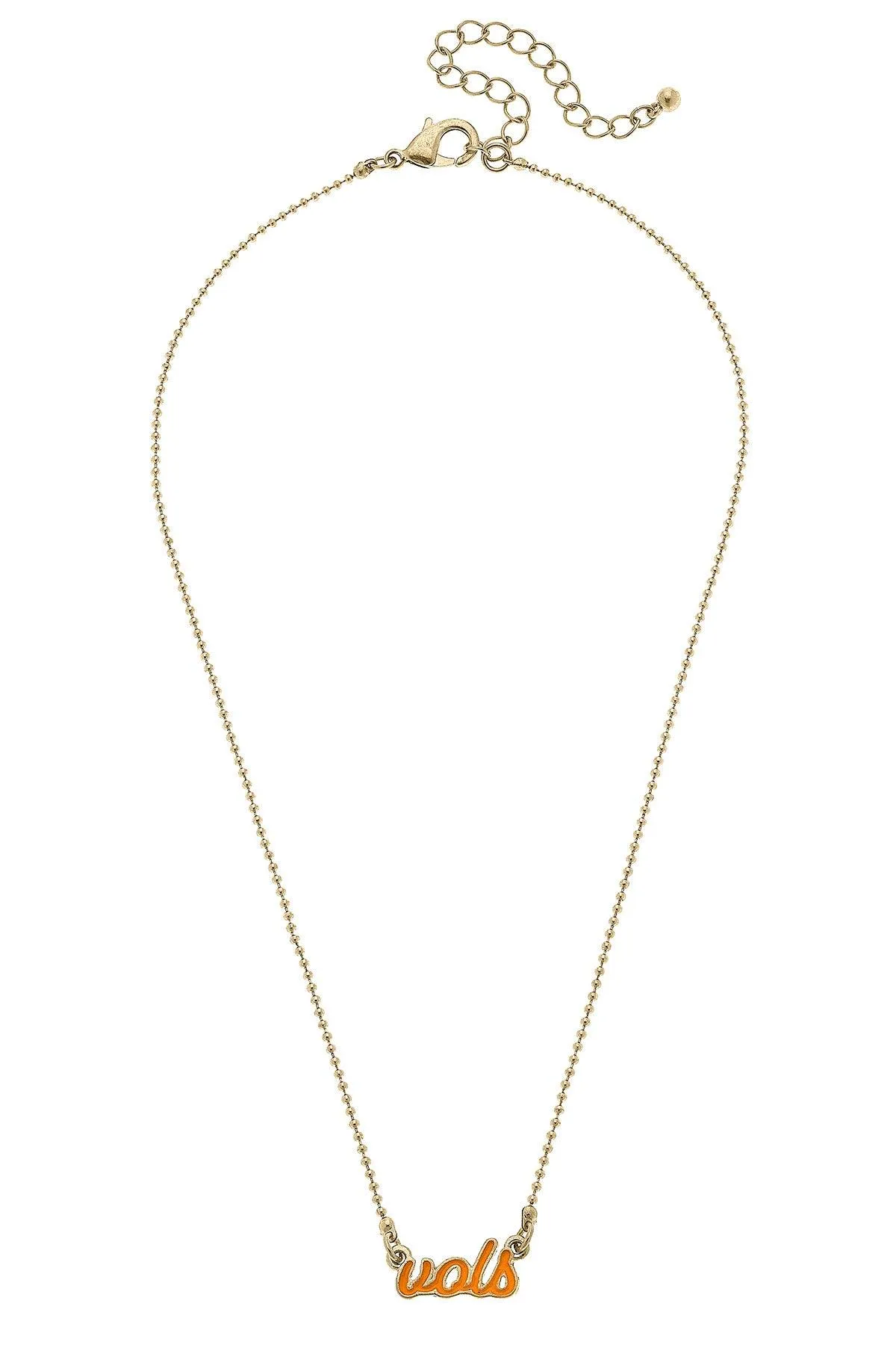 Tennessee Volunteers Enamel Script Necklace sold by Canvas Style product image thumbnail 3