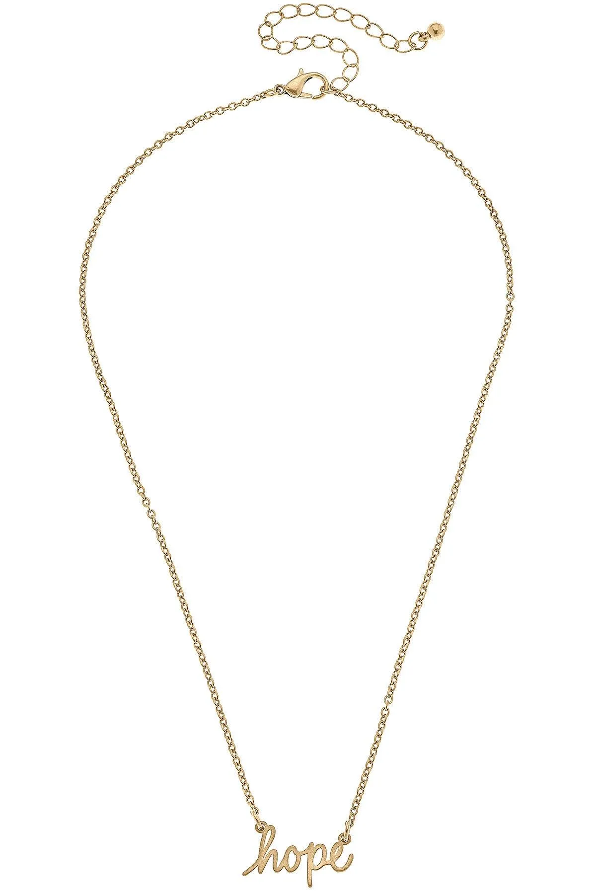 Julia Hope Delicate Chain Necklace in Worn Gold sold by Canvas Style product image thumbnail 2