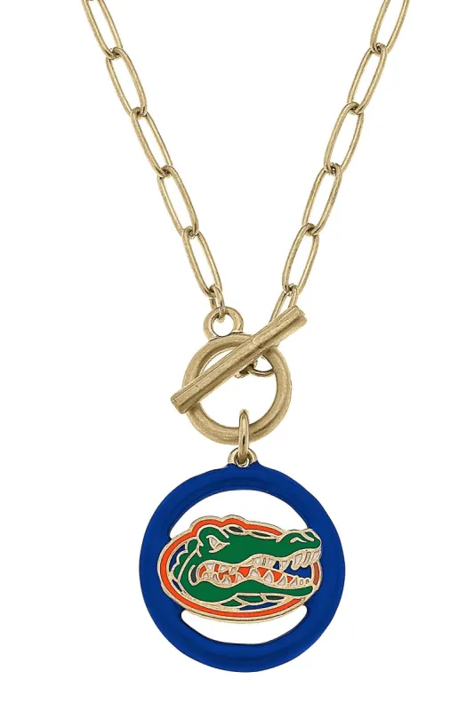 Florida Gators Enamel Logo T-Bar 16" Necklace sold by Canvas Style