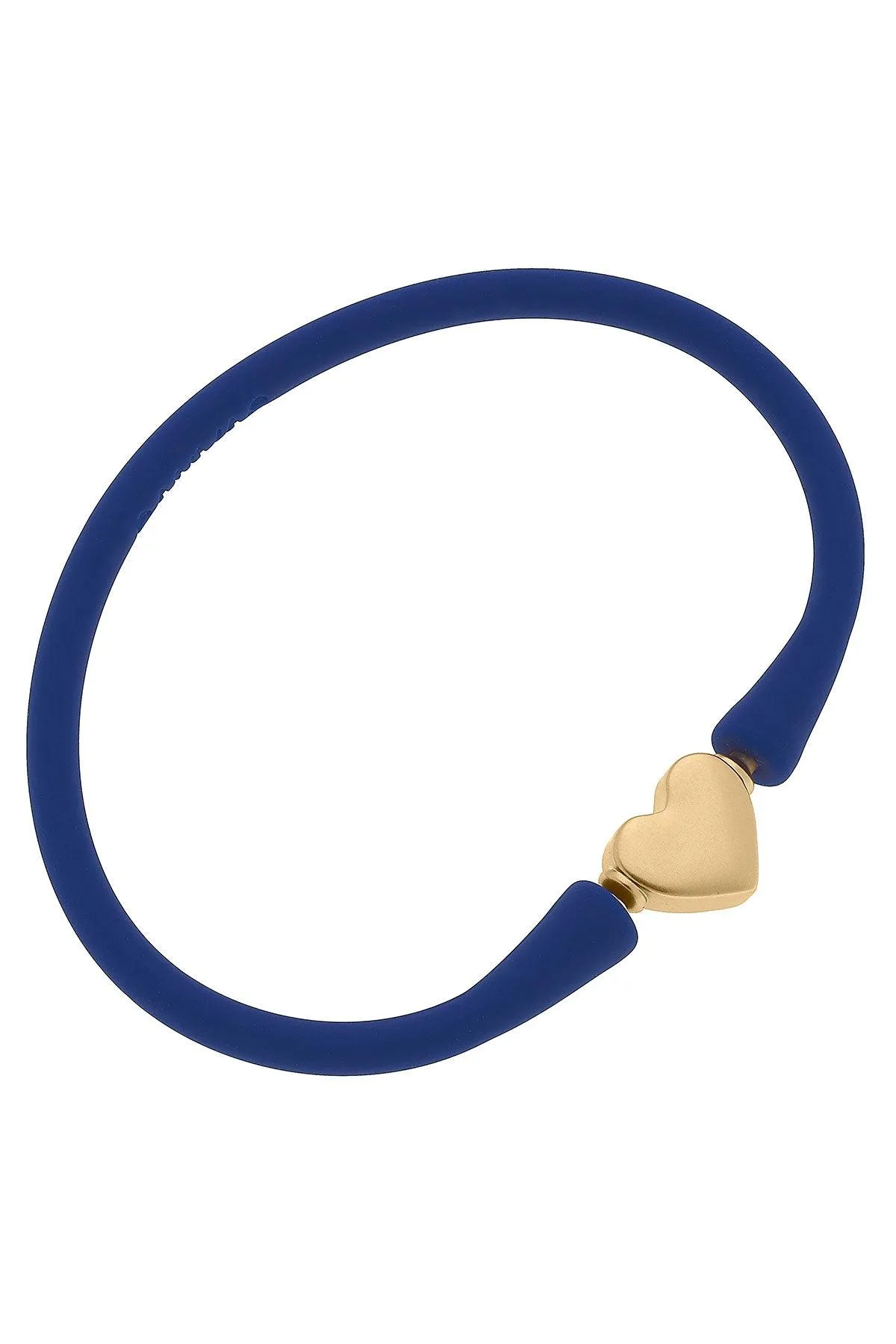Bali Heart Bead Silicone Bracelet in Royal Blue - FINAL SALE sold by Canvas Style