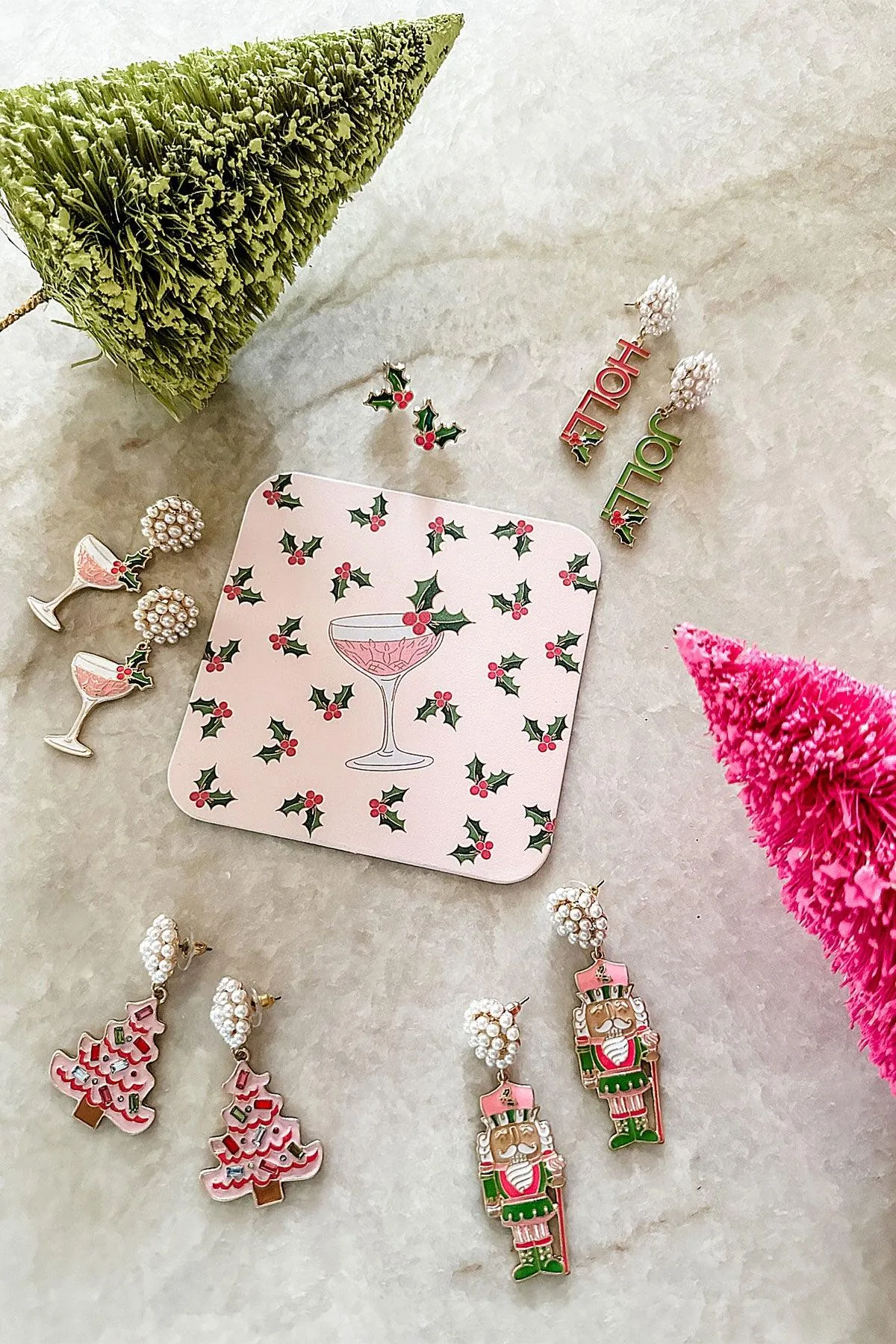 Holly Jolly Enamel Earrings sold by Canvas Style product image thumbnail 4