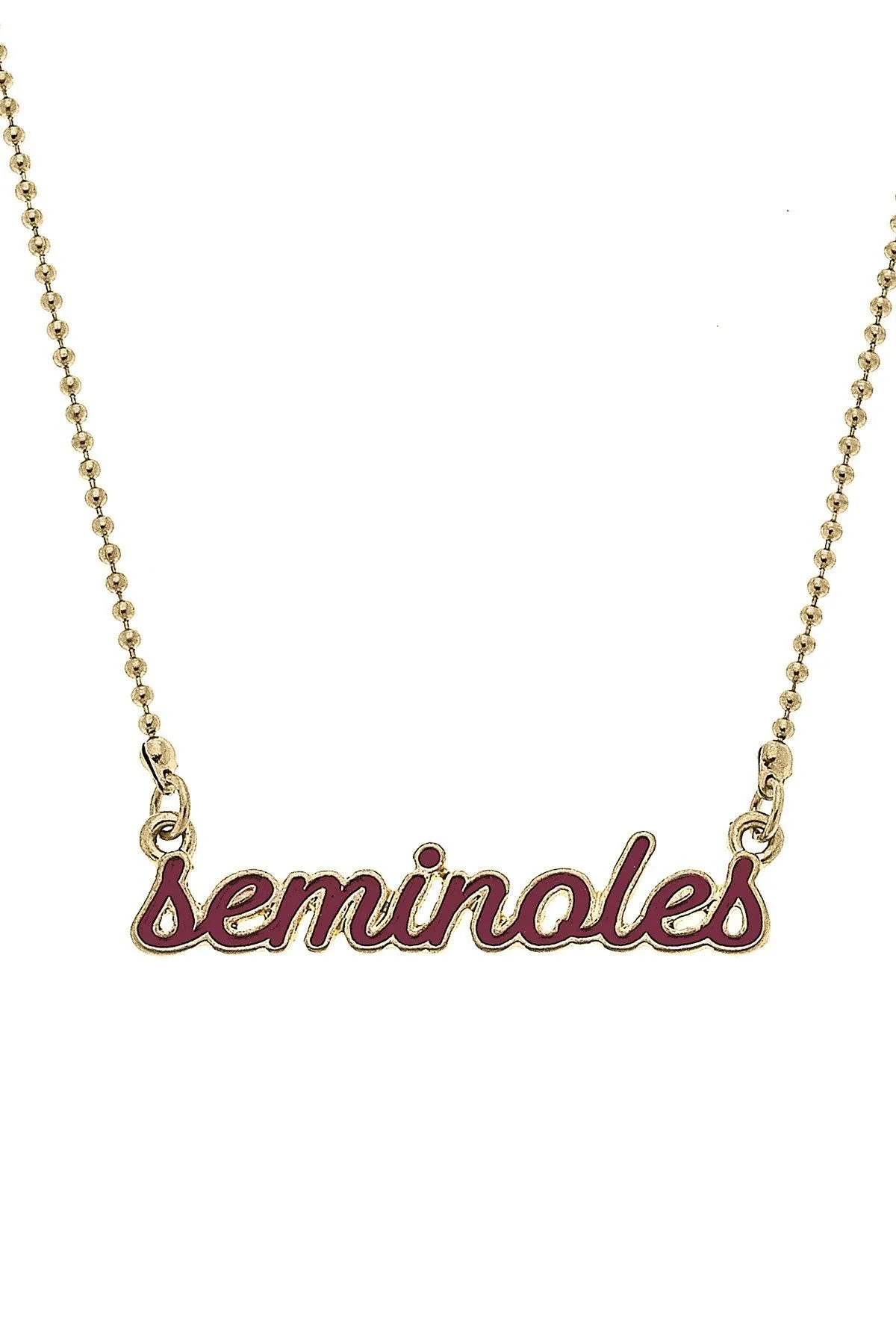 Florida State Seminoles Enamel Script Necklace sold by Canvas Style