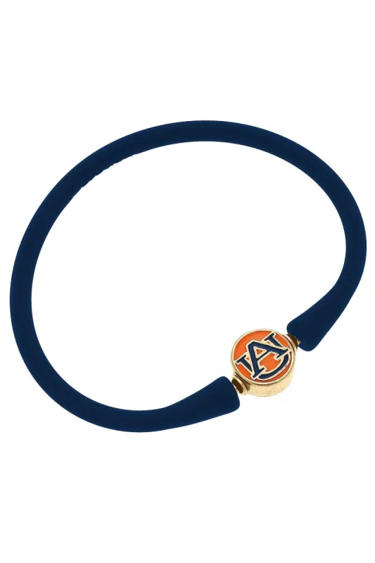 Auburn Tigers Enamel Silicone Bali Bracelet - FINAL SALE sold by Canvas Style