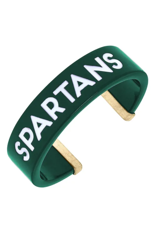 Michigan State Spartans Resin Cuff Bracelet sold by Canvas Style