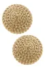 Ethel Rope Coil Earrings in Worn Gold sold by Canvas Style