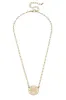 Aria Greek Keys Necklace in Worn Gold sold by Canvas Style