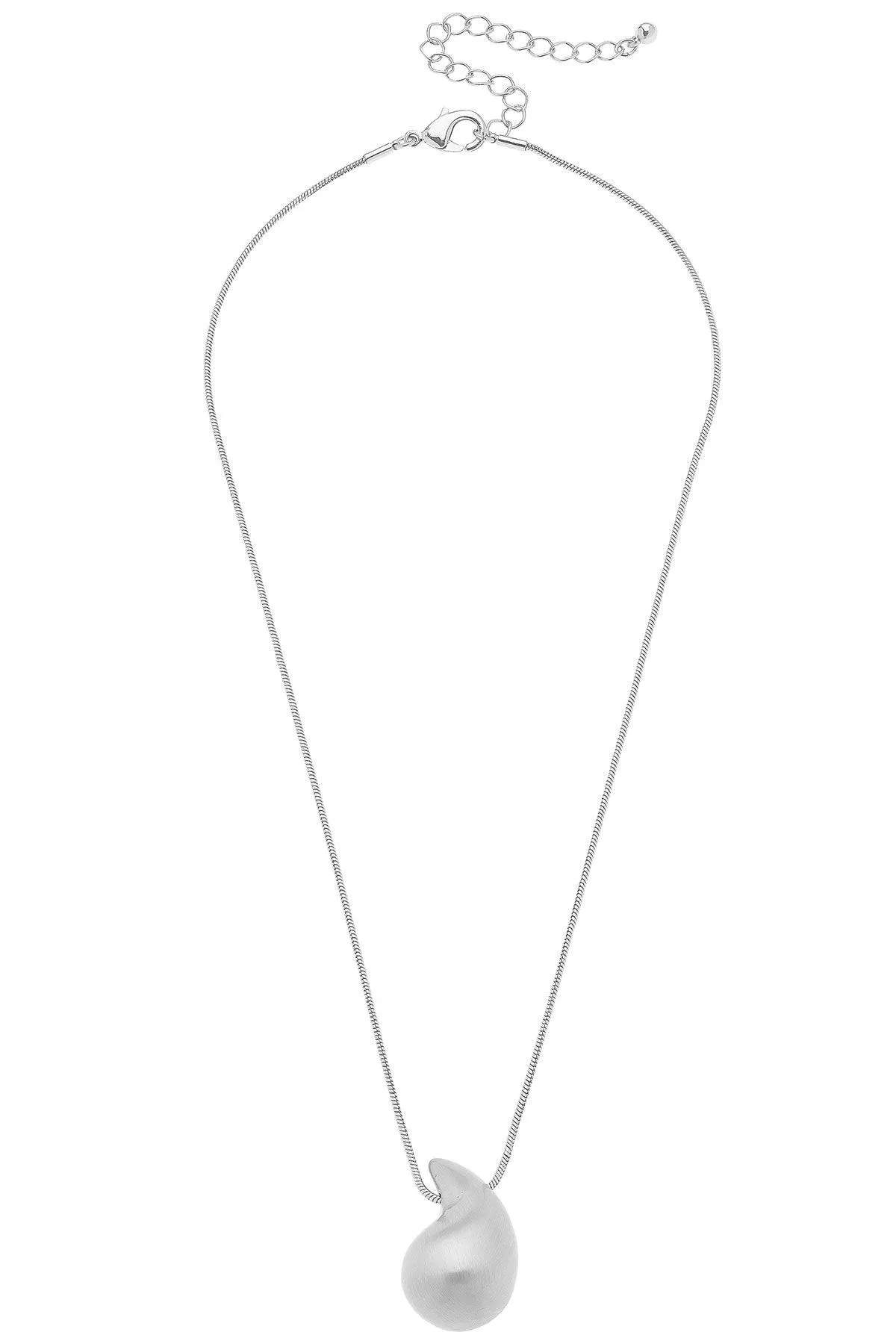 Icon Puffed Teardrop Necklace sold by Canvas Style product image thumbnail 2