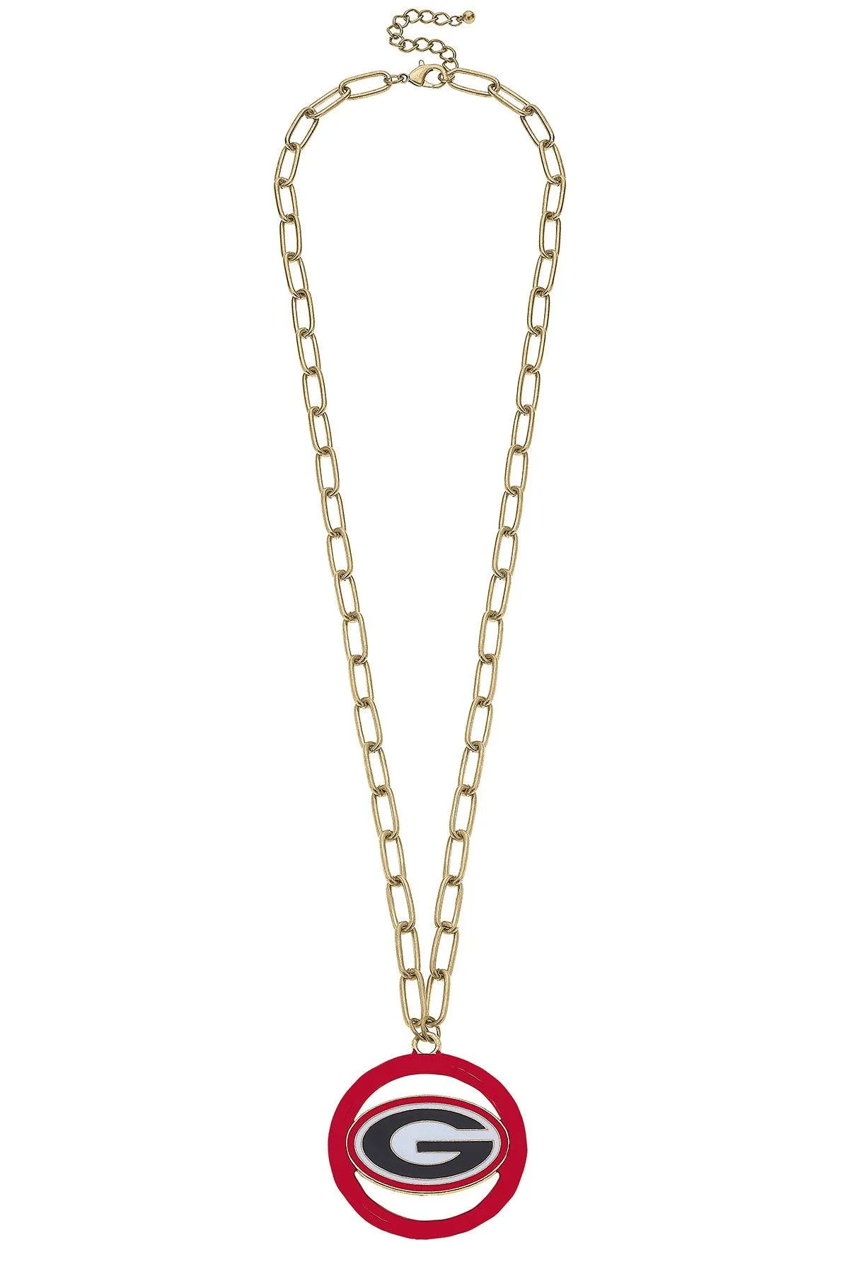 Georgia Bulldogs Logo Enamel Medallion 32" Necklace sold by Canvas Style product image thumbnail 2