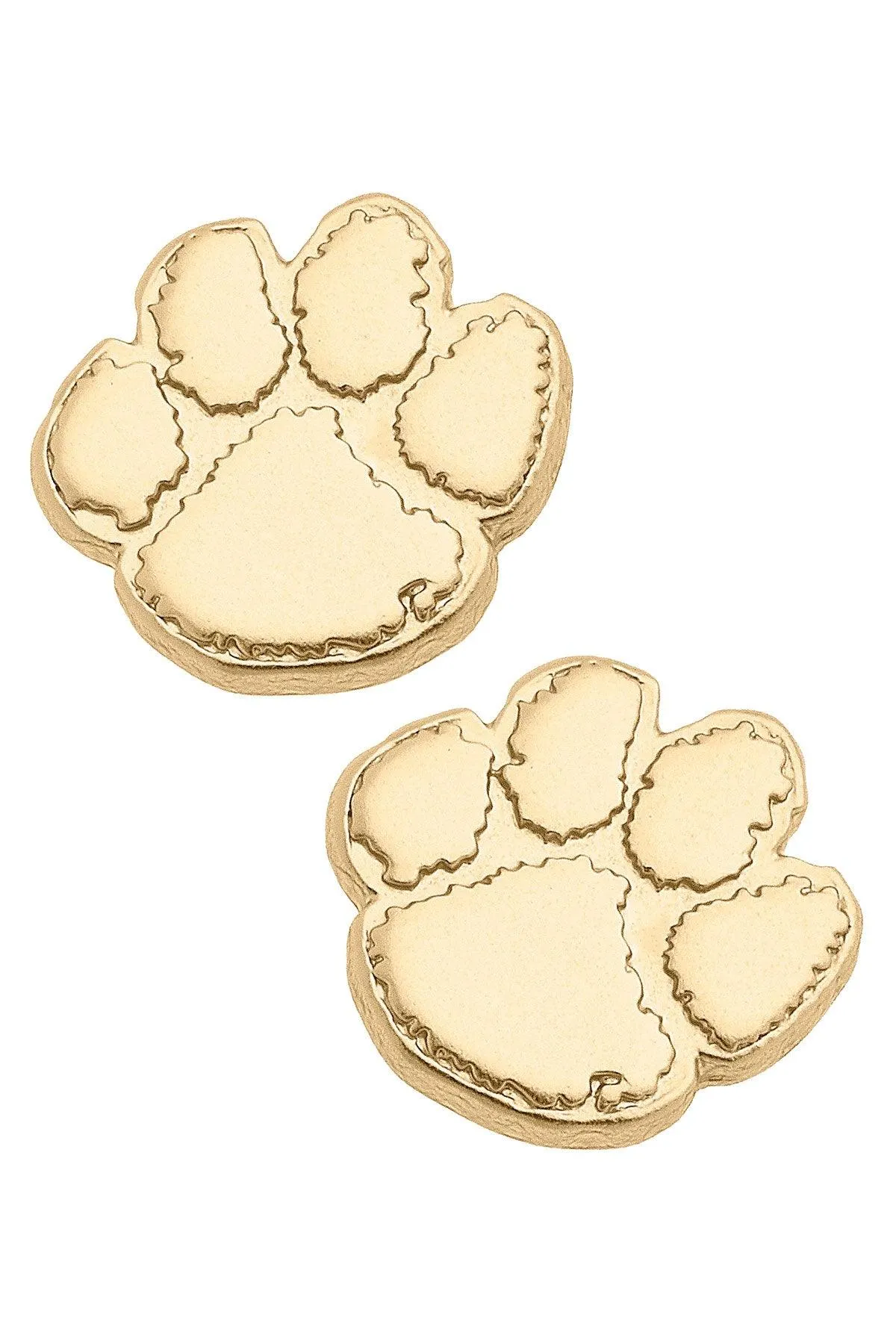 Clemson Tigers 24K Gold Plated Stud Earrings sold by Canvas Style