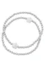 Isa Flower Ball Bead Stretch Bracelets (Set of 2) sold by Canvas Style