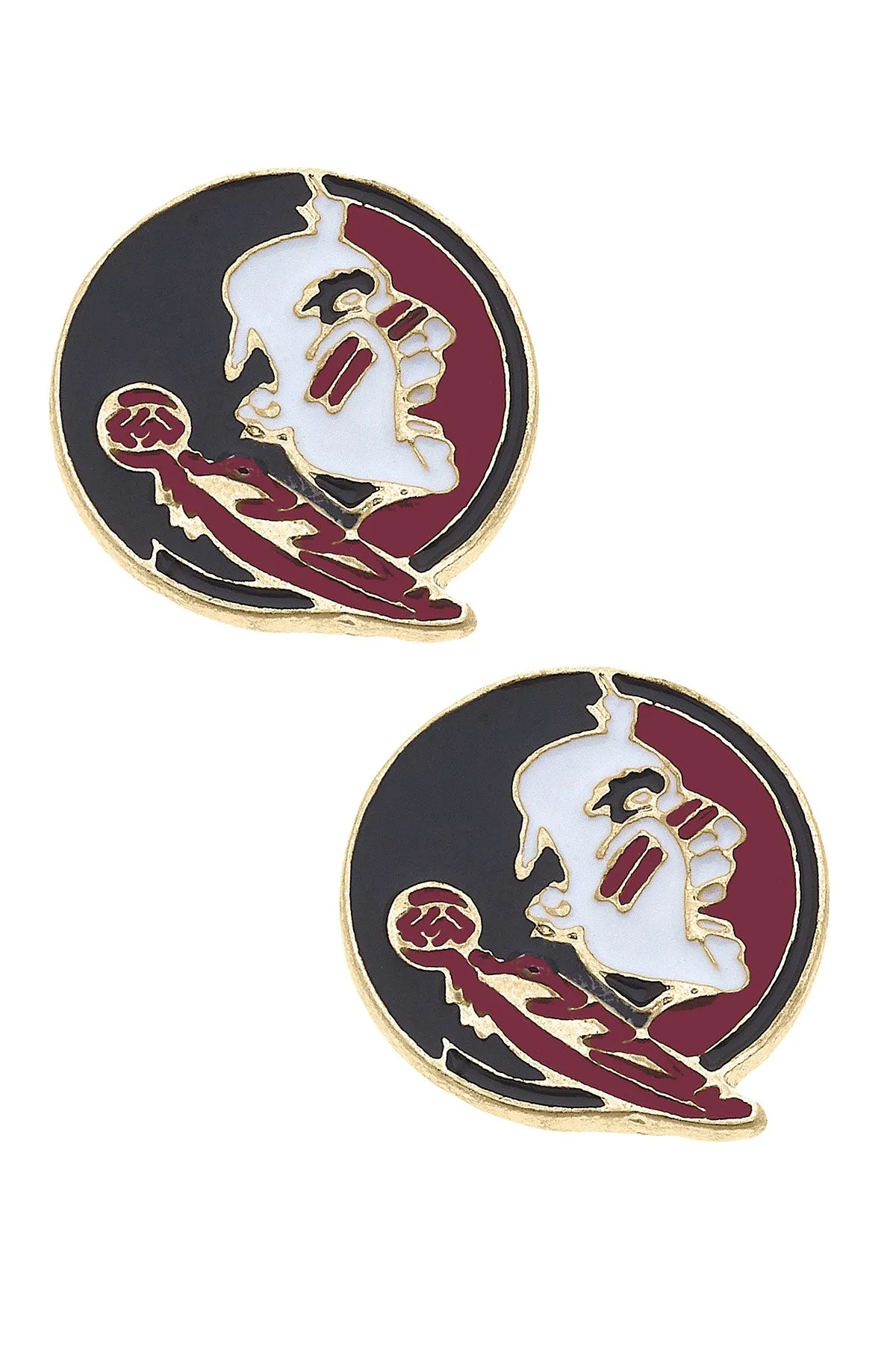 Florida State Seminoles Enamel Stud Earrings - FINAL SALE sold by Canvas Style
