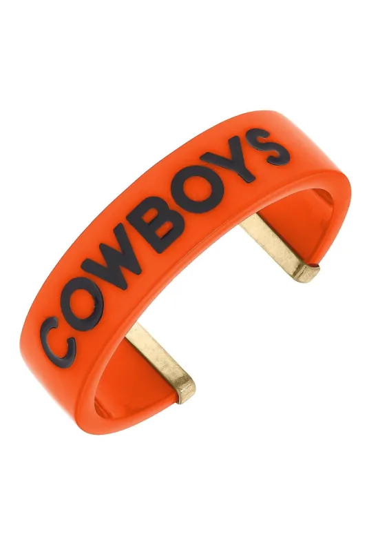 Oklahoma State Cowboys Resin Cuff Bracelet sold by Canvas Style