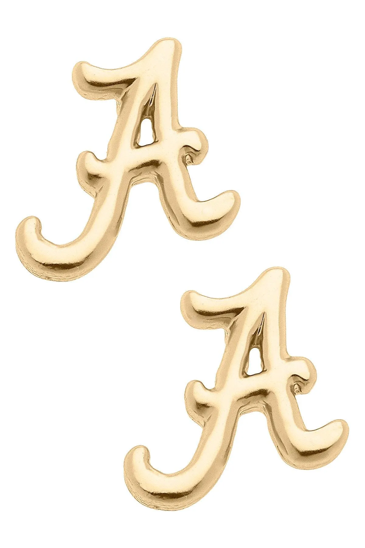 Alabama Crimson Tide 24K Gold Plated Stud Earrings sold by Canvas Style