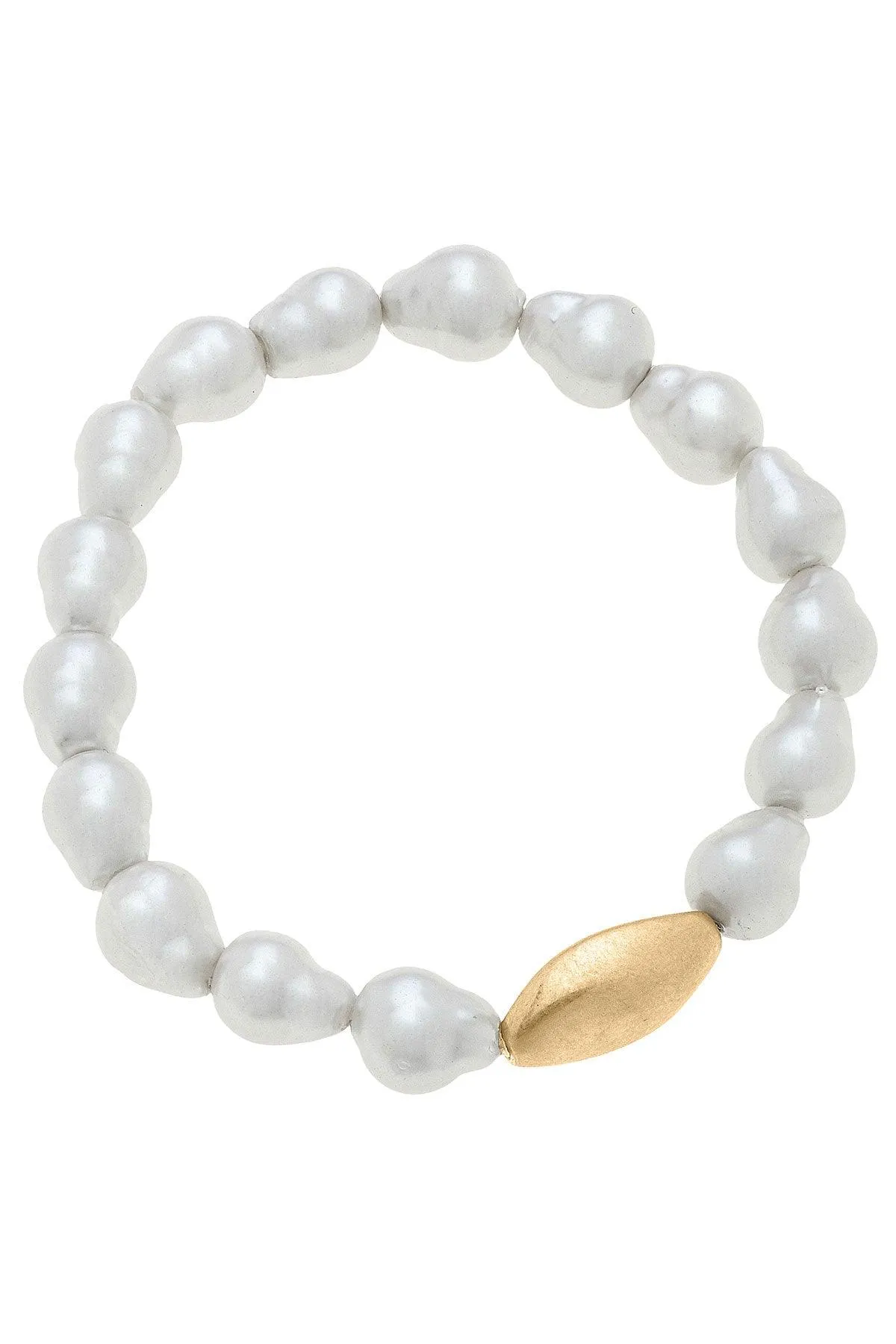 Bentley Freshwater Pearl Stretch Bracelet sold by Canvas Style