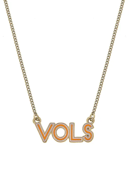 Tennessee Volunteers Outline Enamel Necklace sold by Canvas Style