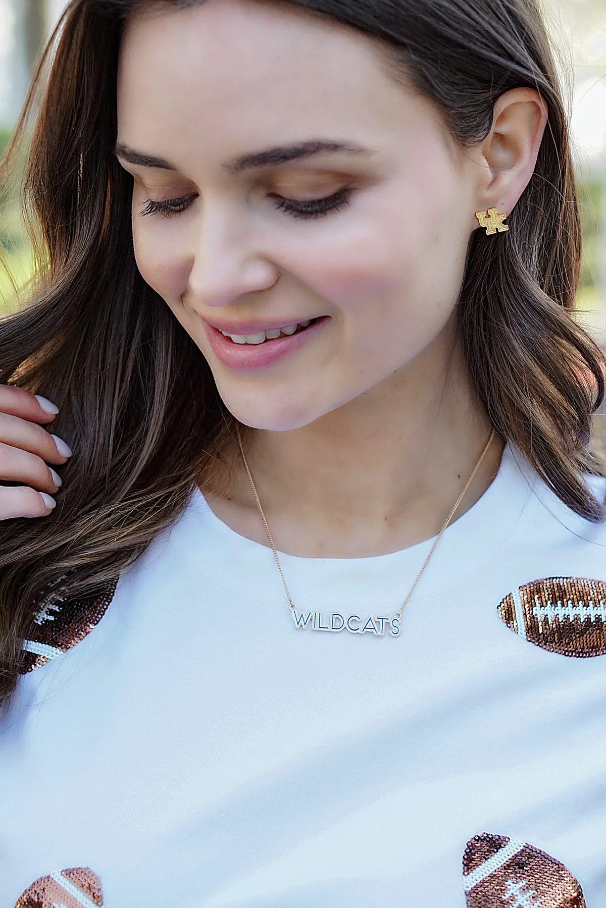 Kentucky Wildcats Outline Enamel Necklace sold by Canvas Style product image thumbnail 2