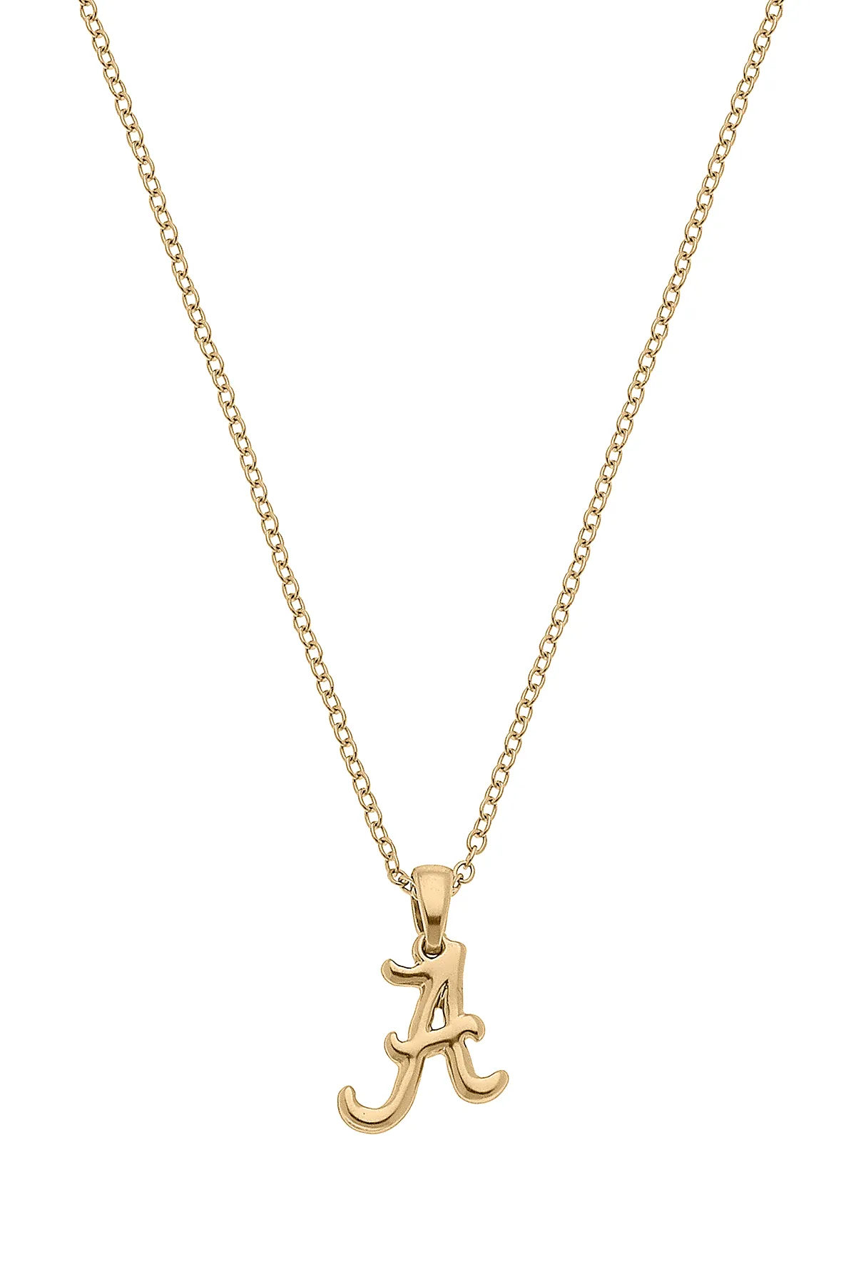 Alabama Crimson Tide 24k Gold Plated Pendant Necklace sold by Canvas Style