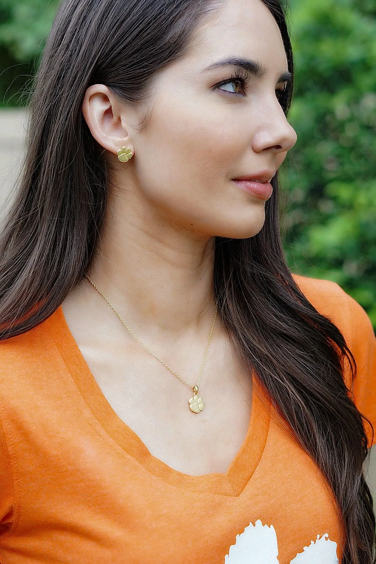 Clemson Tigers 24K Gold Plated Pendant Necklace sold by Canvas Style product image thumbnail 3