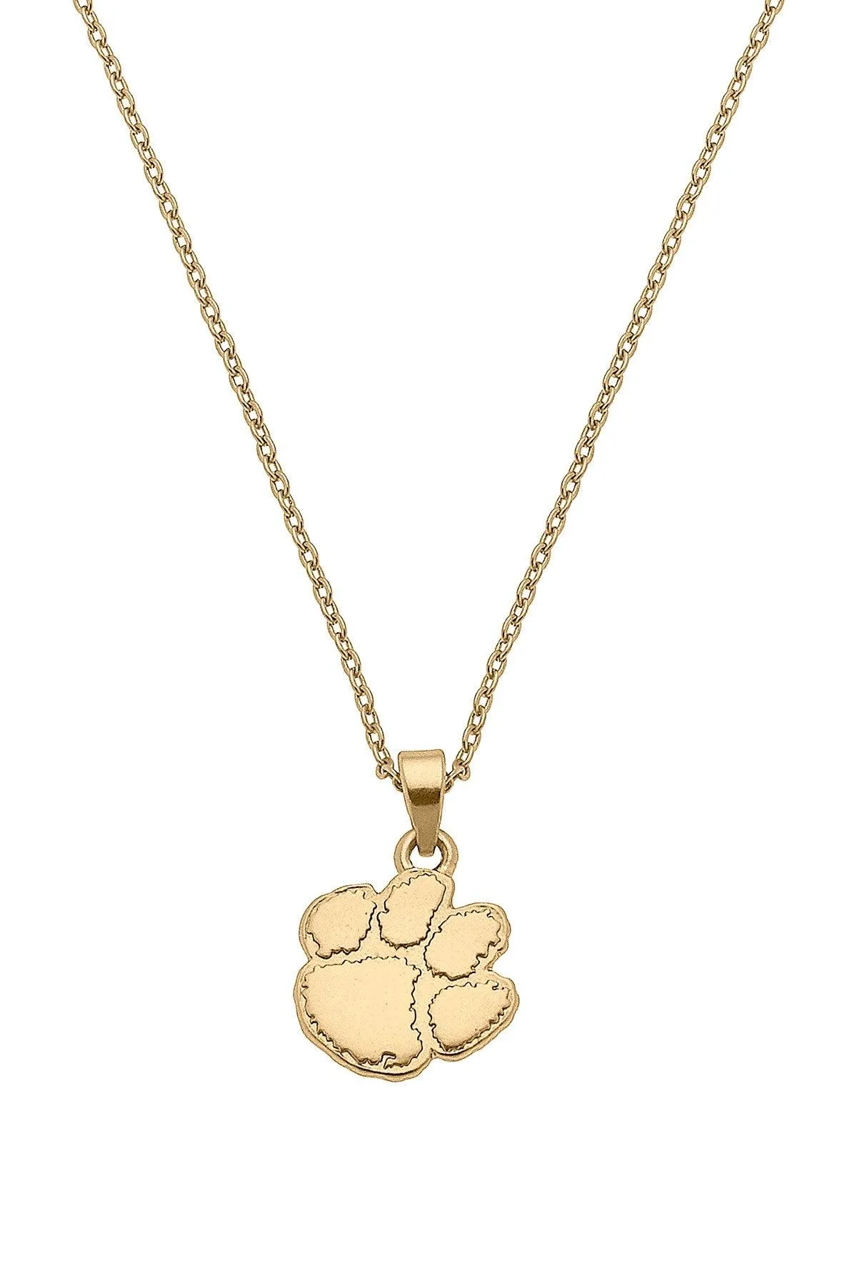 Clemson Tigers 24K Gold Plated Pendant Necklace sold by Canvas Style