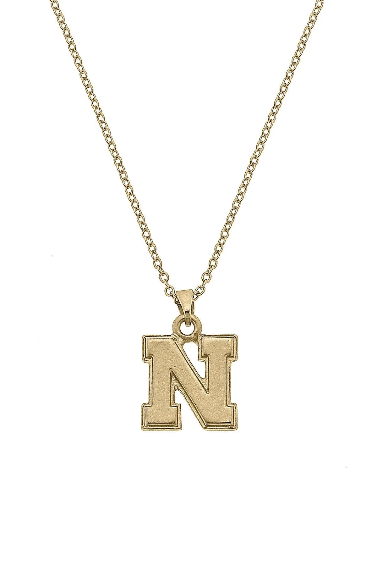 Nebraska Cornhuskers 24K Gold Plated Pendant Necklace sold by Canvas Style