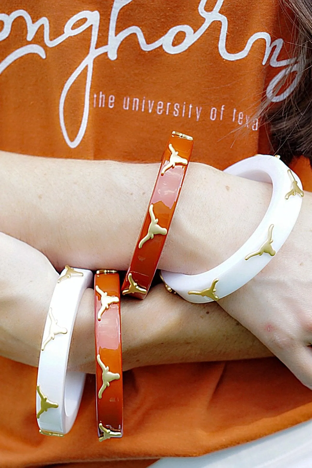 Texas Longhorns Resin Logo Bangle - FINAL SALE sold by Canvas Style product image thumbnail 2