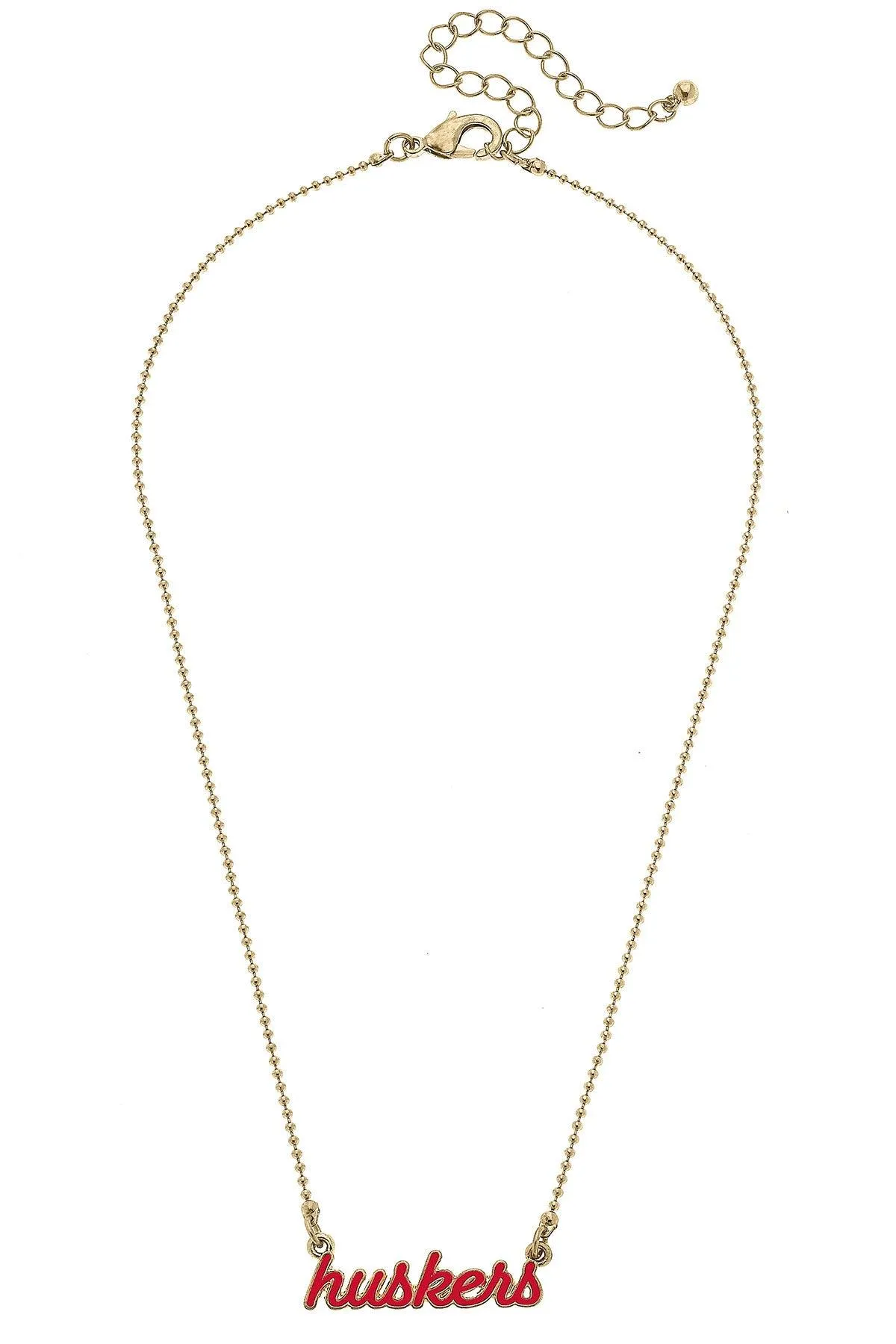 Nebraska Cornhuskers Enamel Script Necklace sold by Canvas Style product image thumbnail 3