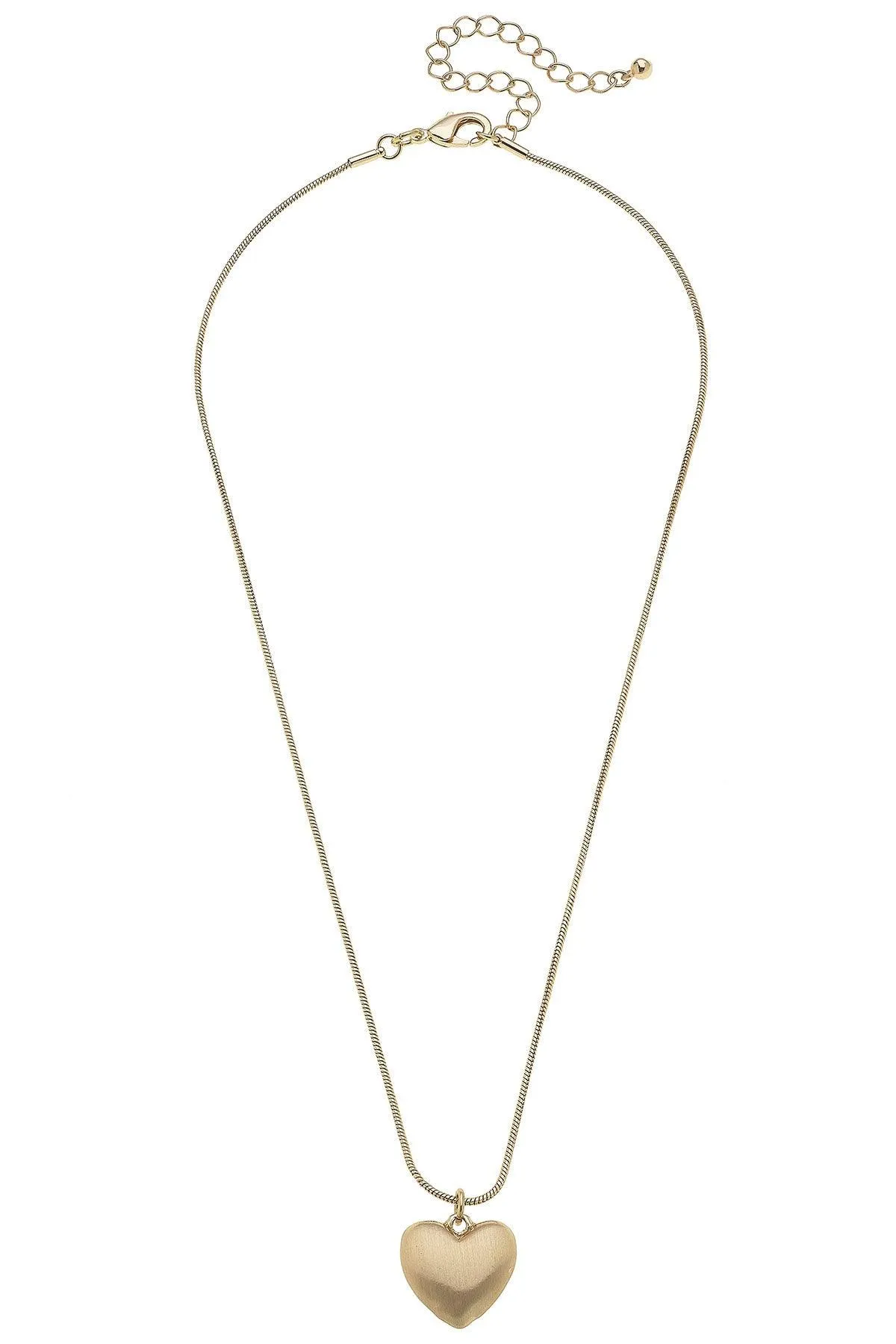 Icon Puffed Heart Necklace sold by Canvas Style product image thumbnail 2