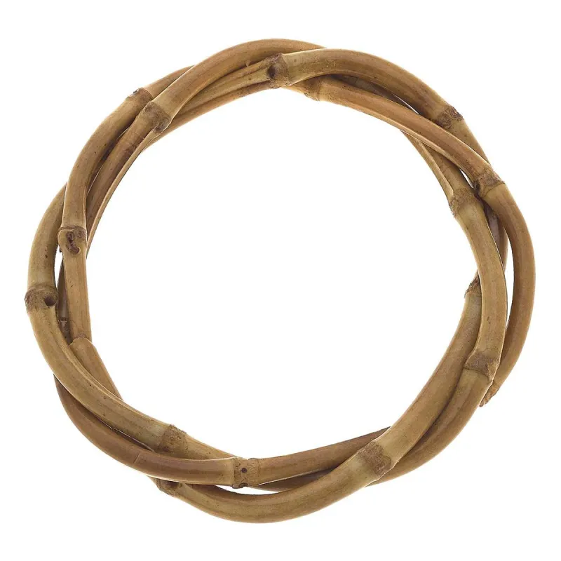 Felicity 3-Row Woven Bamboo Bangle in Natural - FINAL SALE sold by Canvas Style