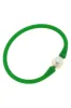 Bali Freshwater Pearl Silicone Bracelet in Green - FINAL SALE sold by Canvas Style