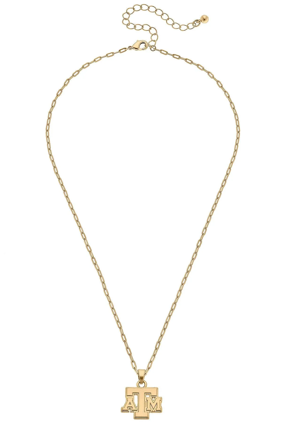 Texas A&M Aggies 24K Gold Plated Delicate Necklace sold by Canvas Style product image thumbnail 2