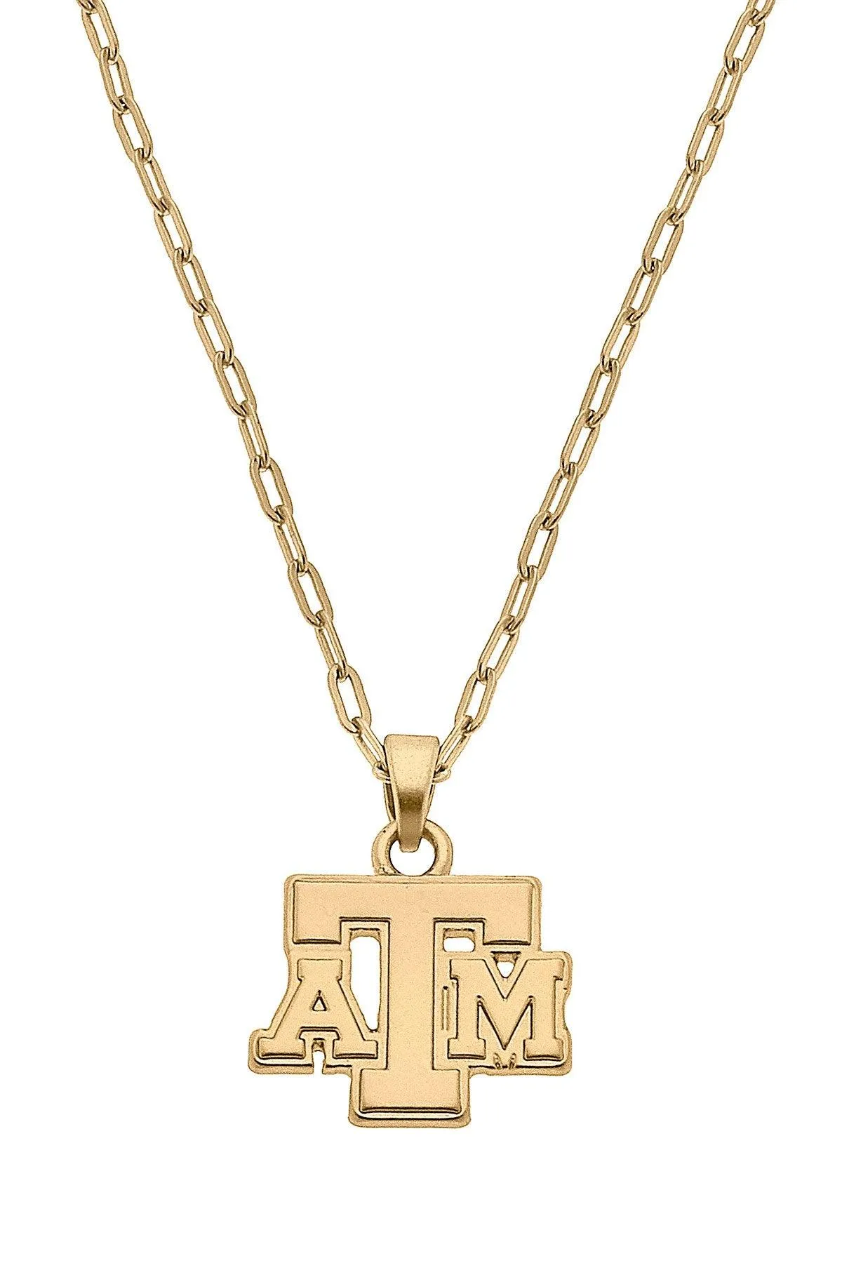 Texas A&M Aggies 24K Gold Plated Delicate Necklace sold by Canvas Style