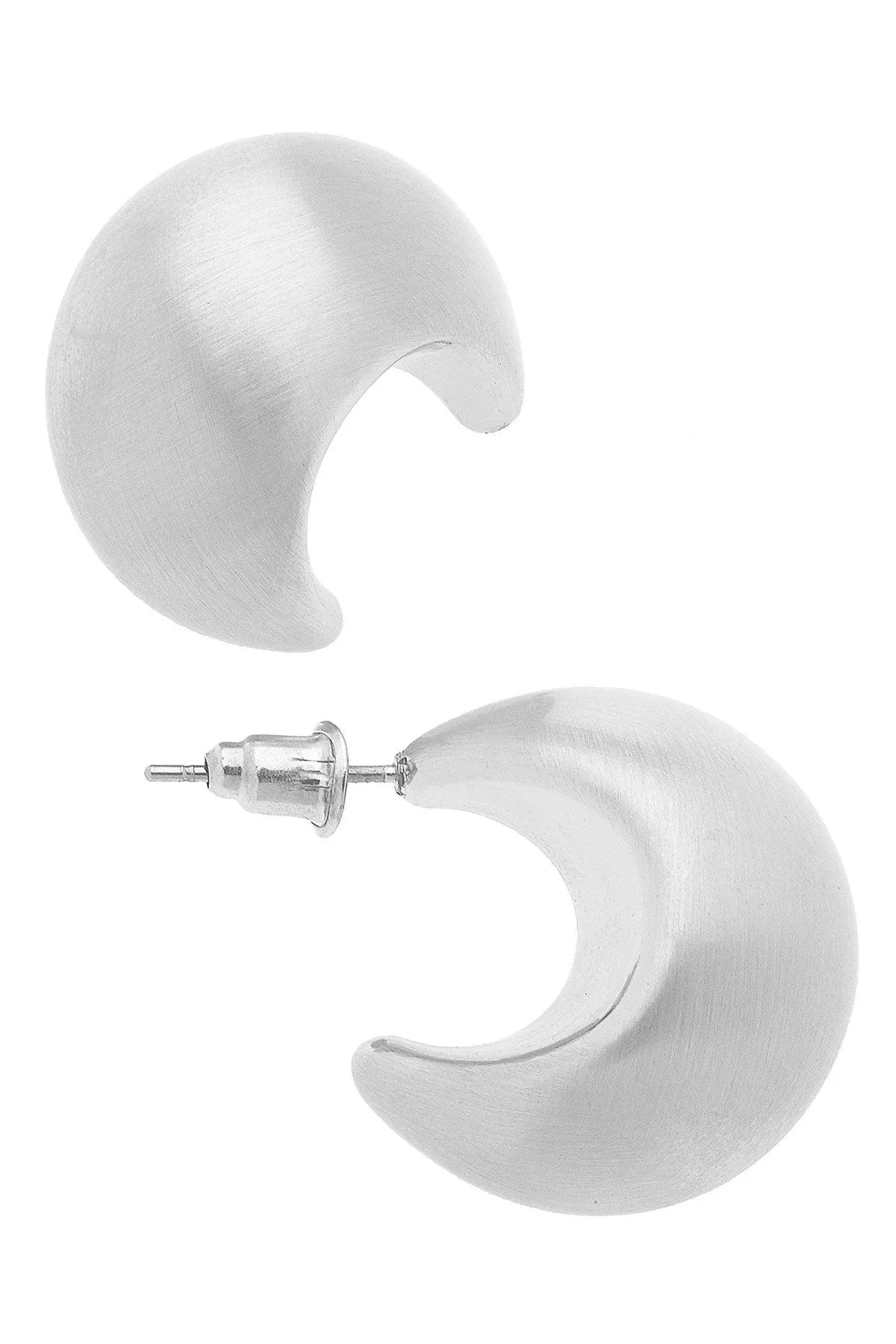 Icon Tapered Puff Hoop Earrings sold by Canvas Style