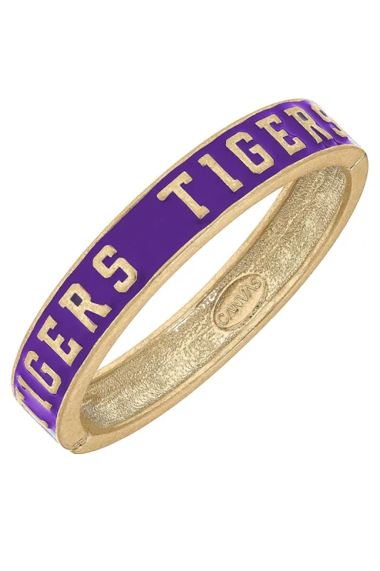 Clemson Tigers Enamel Hinge Bangle - FINAL SALE sold by Canvas Style