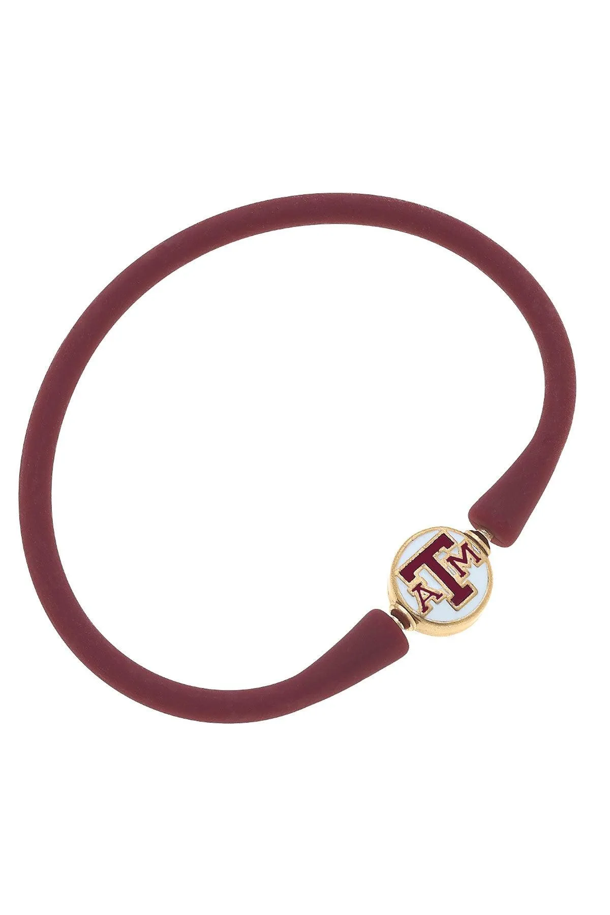 Texas A&M Aggies Enamel Silicone Bali Bracelet - FINAL SALE sold by Canvas Style