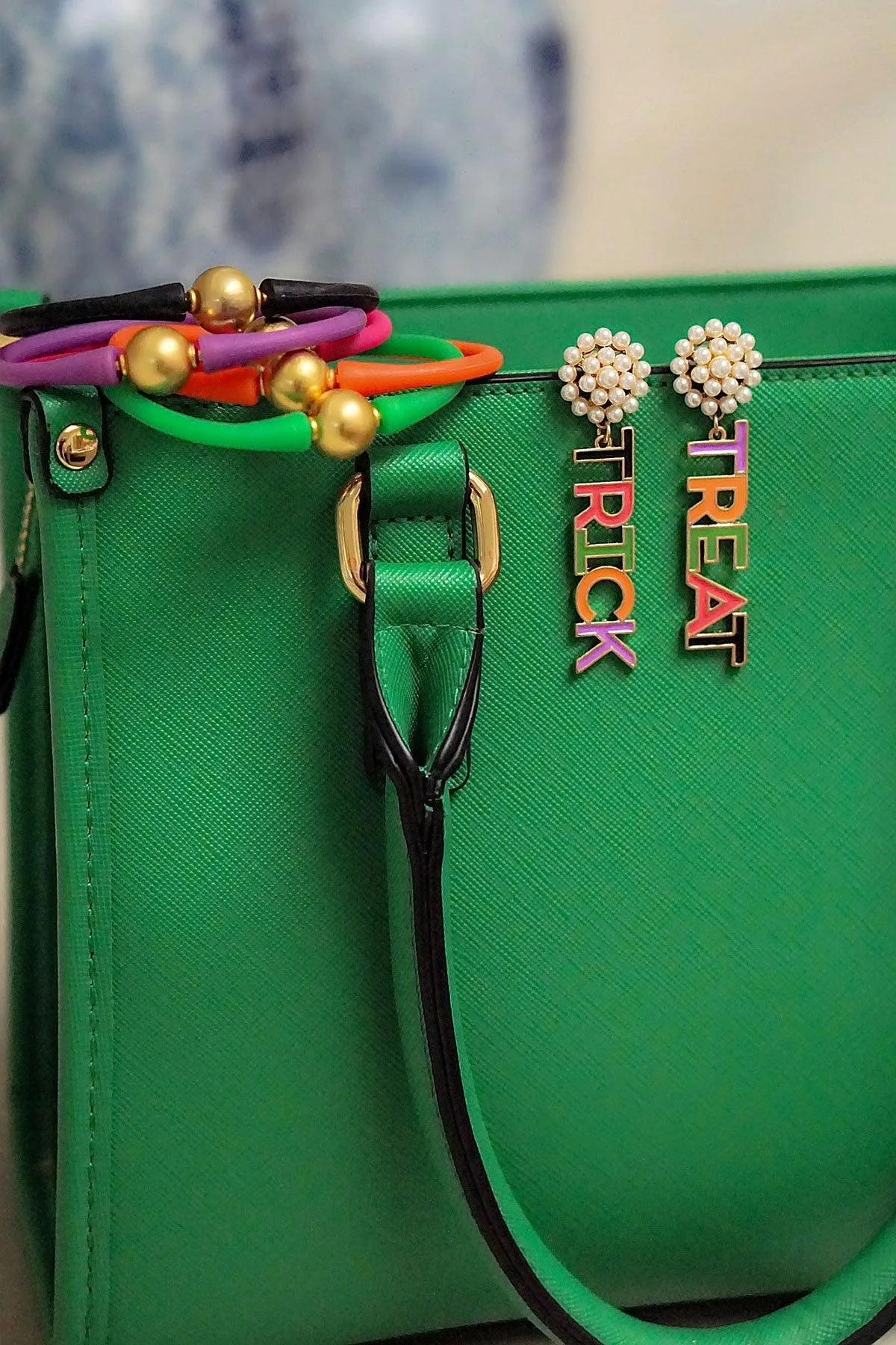 Halloween Enamel Trick Or Treat Earrings in Multi sold by Canvas Style product image thumbnail 3