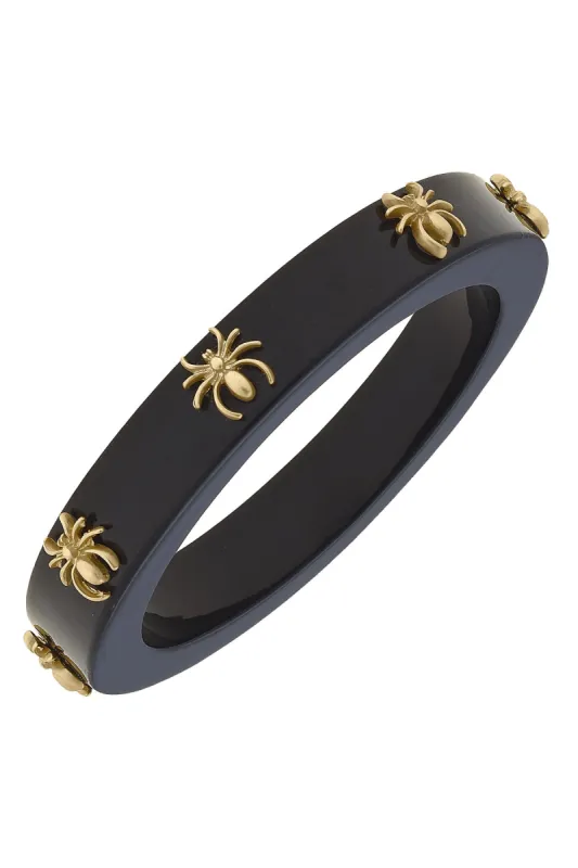 Spider Resin Bangle in Black - FINAL SALE sold by Canvas Style
