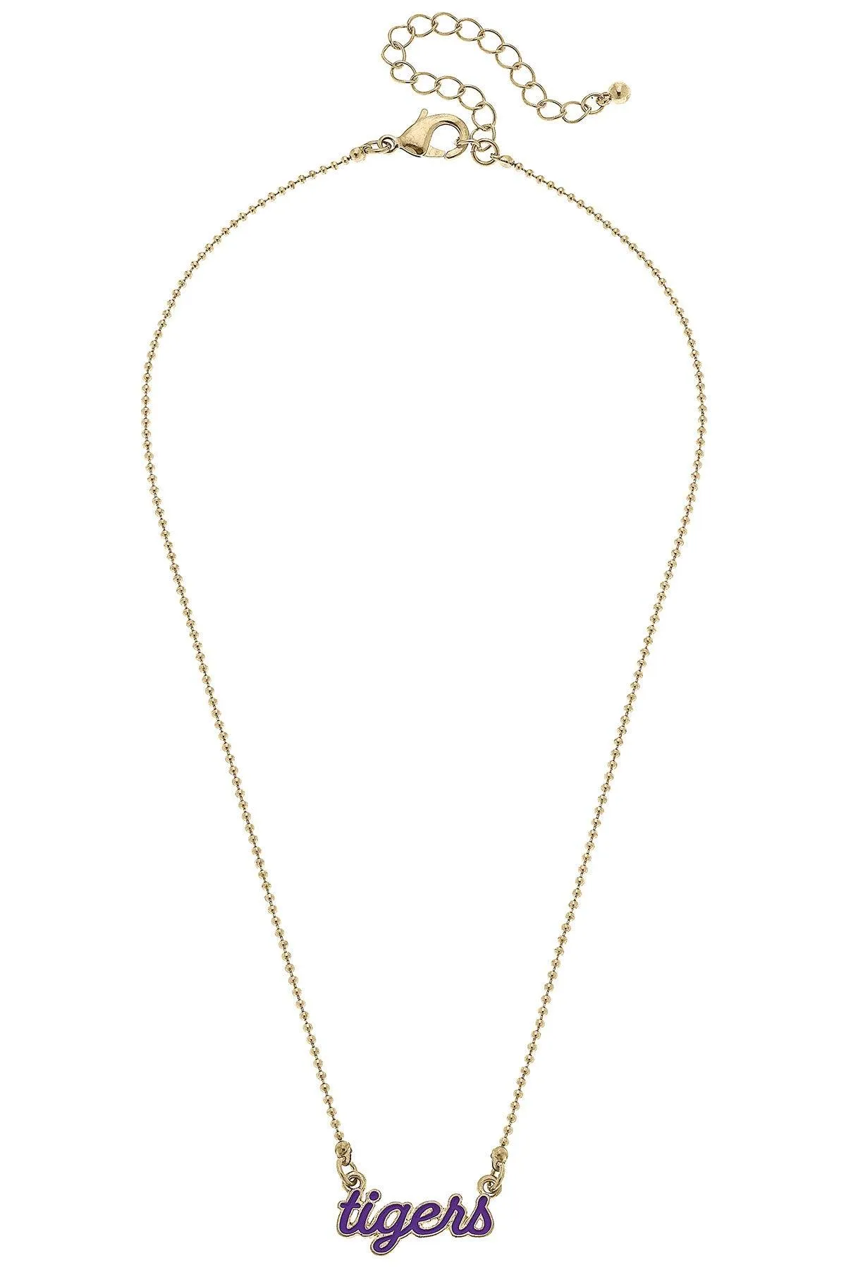 Clemson Tigers Enamel Script Necklace sold by Canvas Style product image thumbnail 3