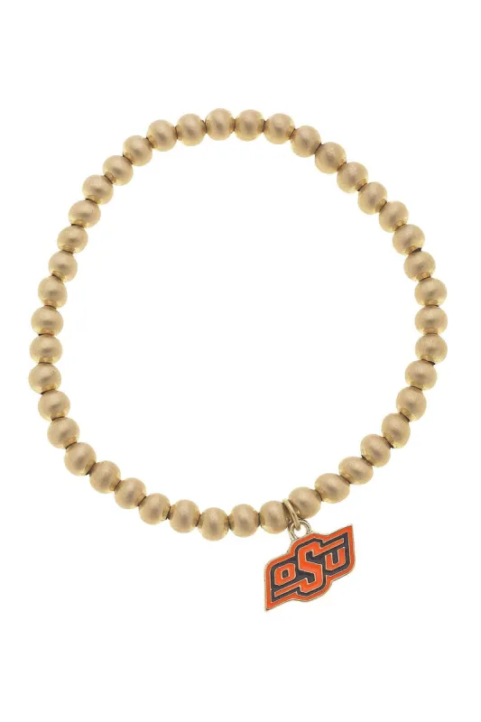 Oklahoma State Cowboys Ball Bead Stretch Bracelet sold by Canvas Style