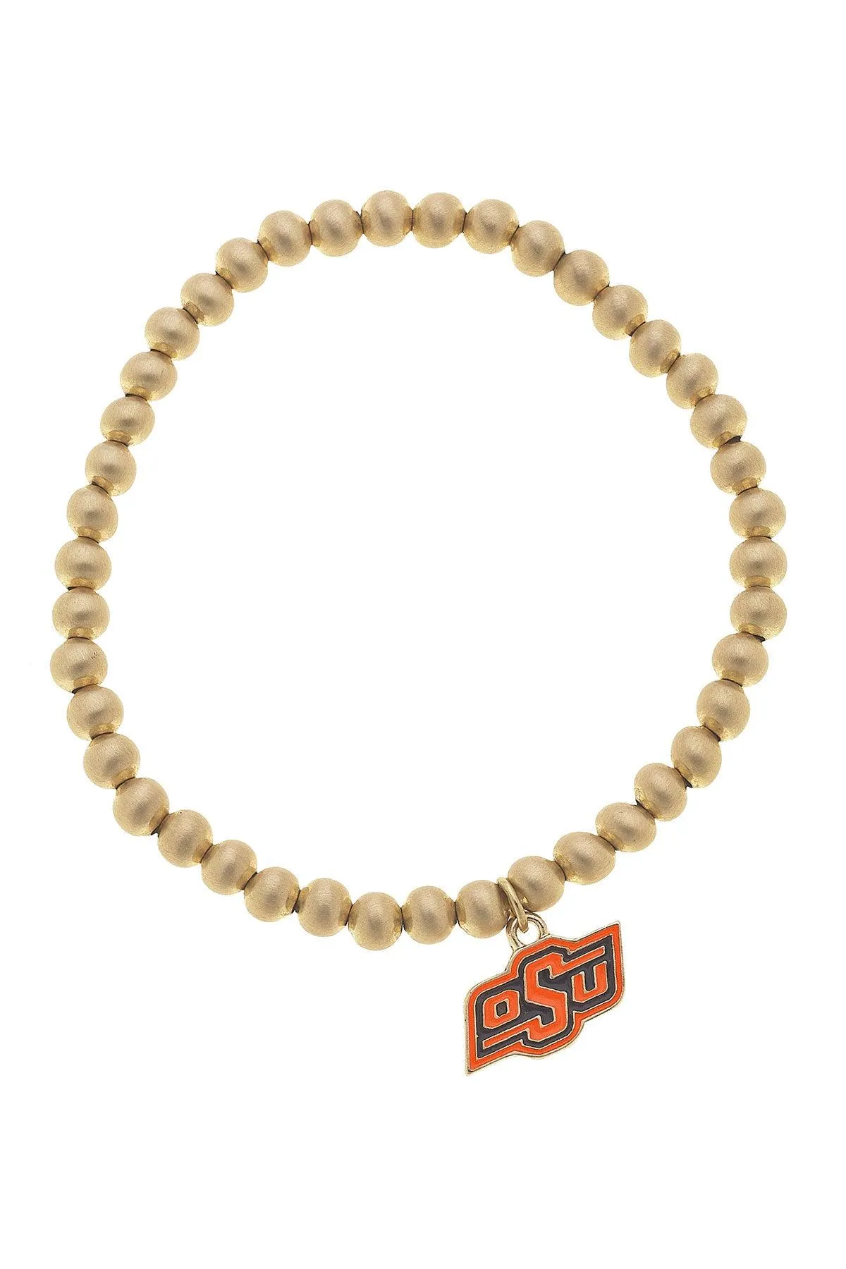 Oklahoma State Cowboys Ball Bead Stretch Bracelet sold by Canvas Style