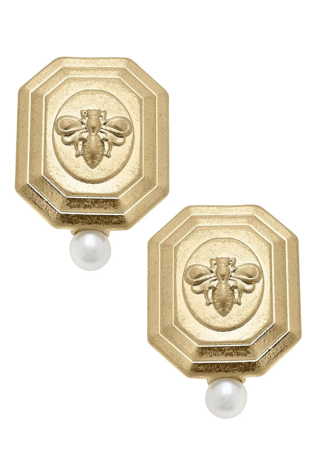 Queen Bee Stud Earrings sold by Canvas Style
