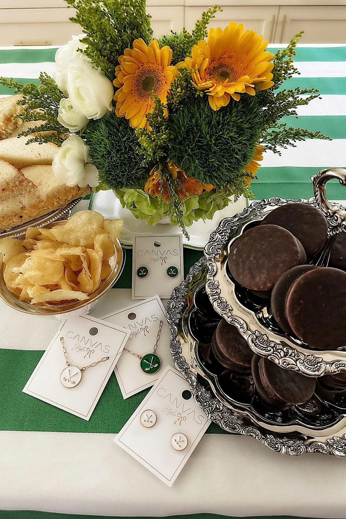 Paige Golf Clubs Enamel Stud Earrings sold by Canvas Style product image thumbnail 2