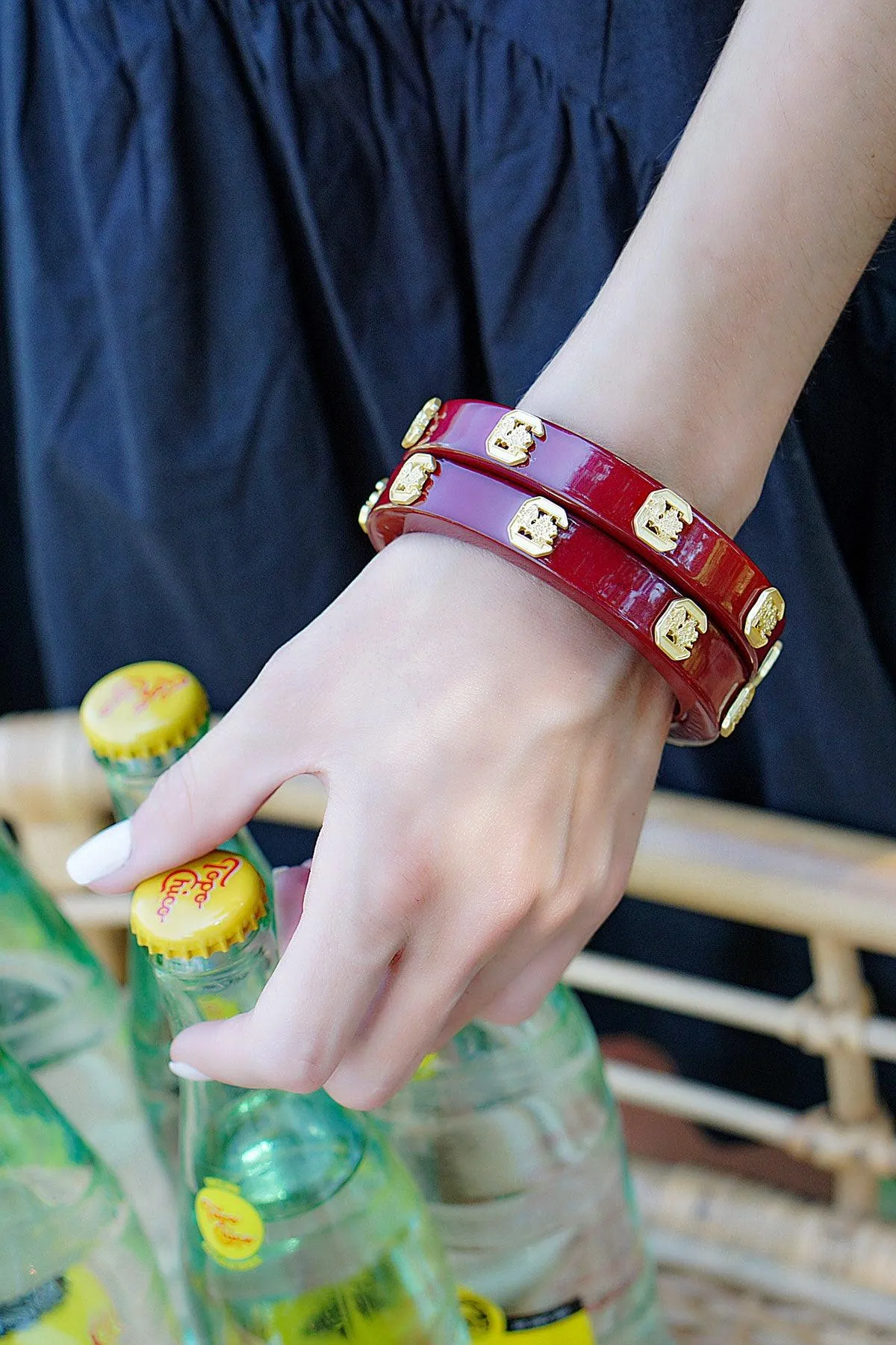 South Carolina Gamecocks Resin Logo Bangle - FINAL SALE sold by Canvas Style product image thumbnail 2