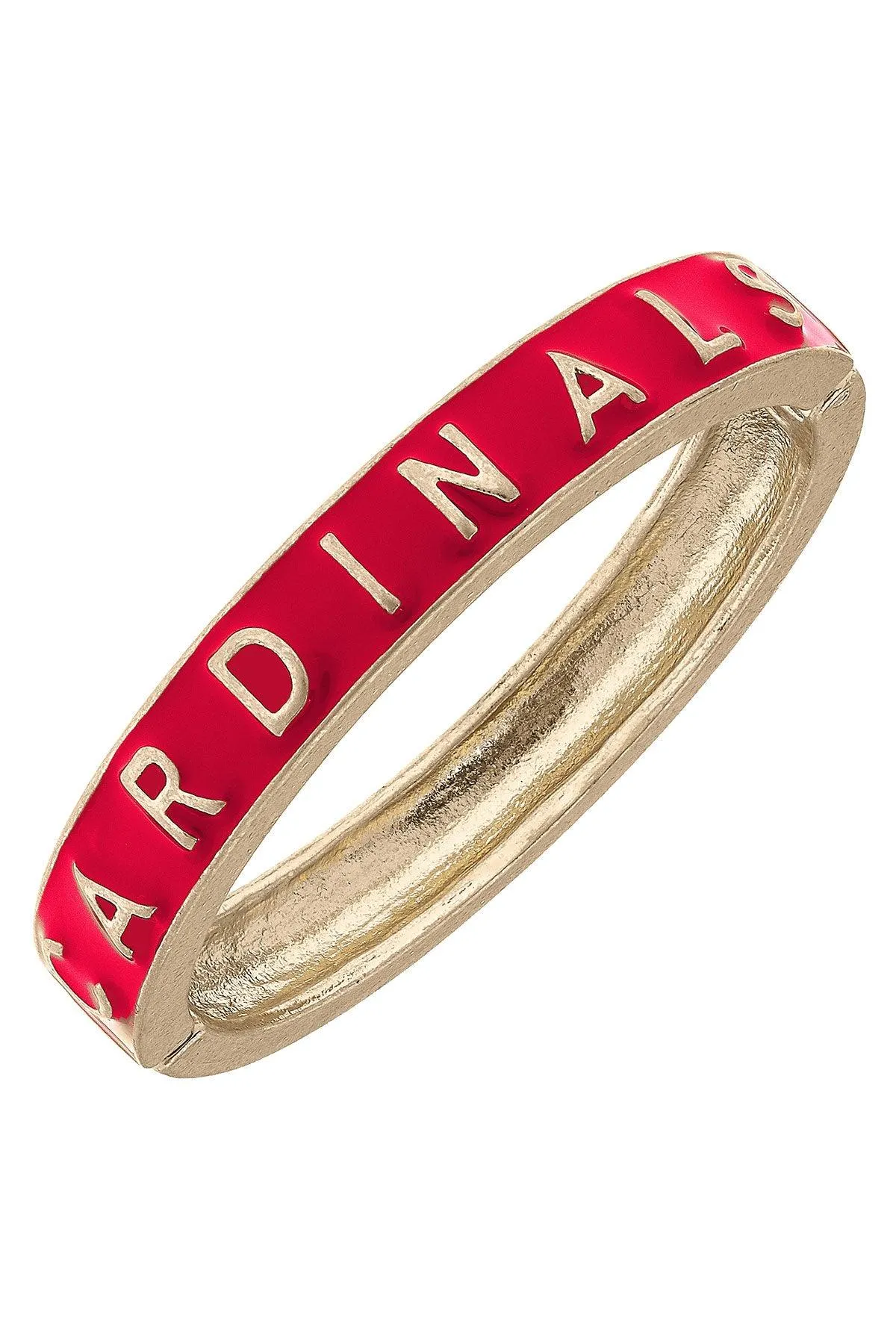 Louisville Cardinals Enamel Hinge Bangle in Red - FINAL SALE sold by Canvas Style